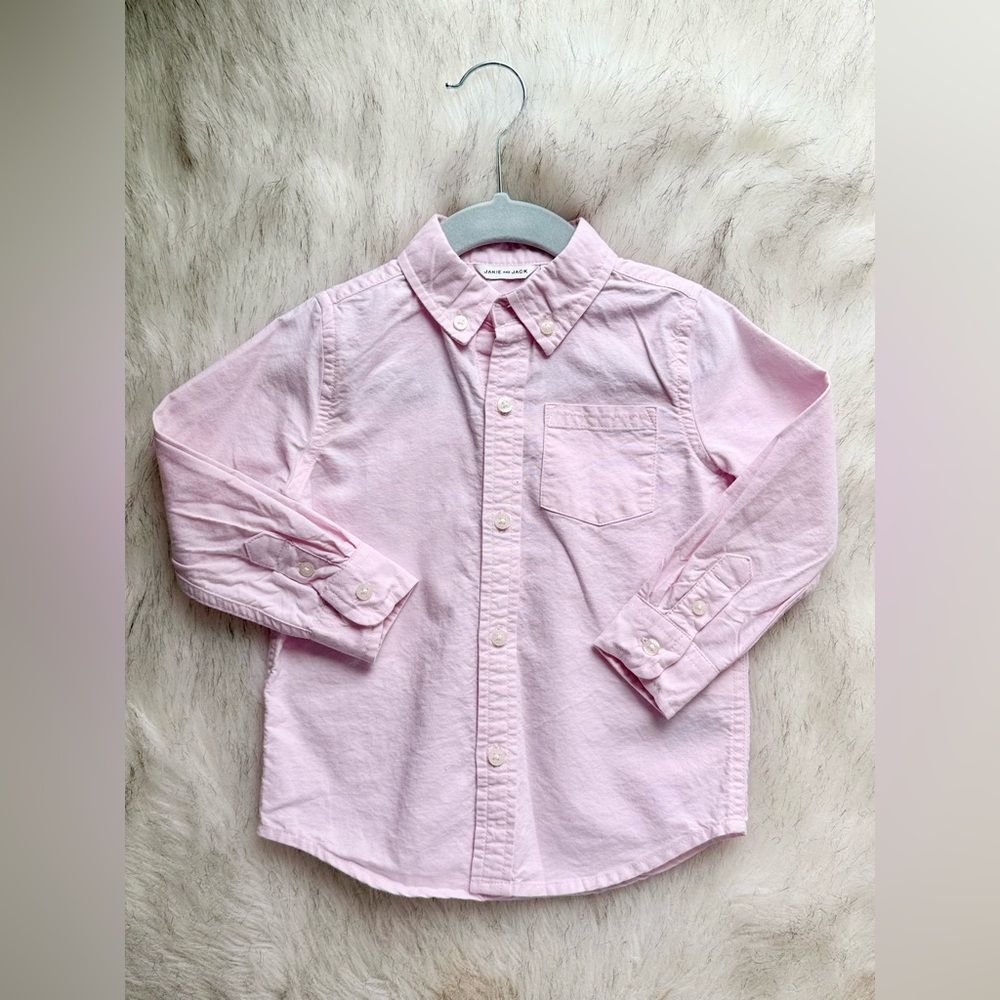 Janie and Jack Light Pink Button-Down Shirt